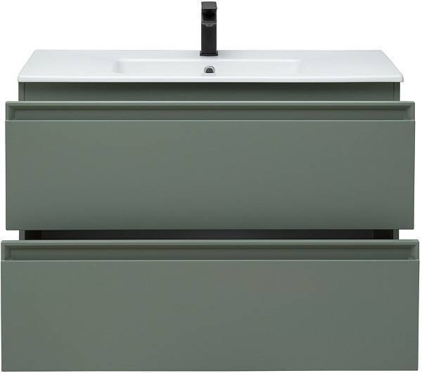 Тумба под раковину Allen Brau Eclipse 100 см зеленый/серый 1.E1003.CGM