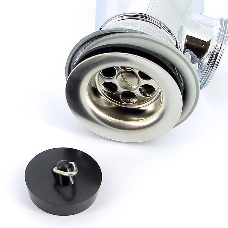 Сифон бутылочный Viega 1 1/4 x 32 мм без отвода с пробкой и розеткой хром 102555