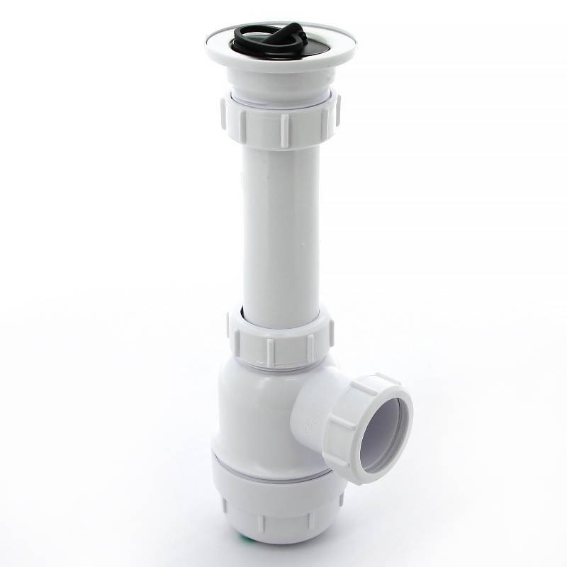 Сифон McAlpine бутылочный 1 1/2 x 40 мм с выпуском 70 мм выход 40 мм MRSK2