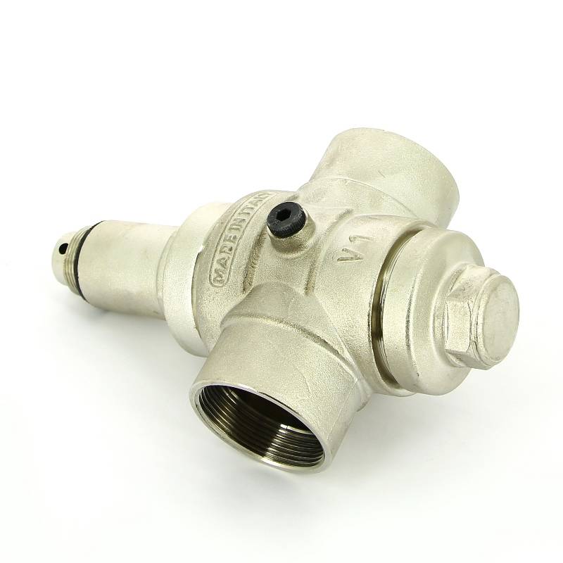 Редуктор давления UNI-FITT 204N ВВ никелированный с отверстием под аксиальный манометр 2 204N7140