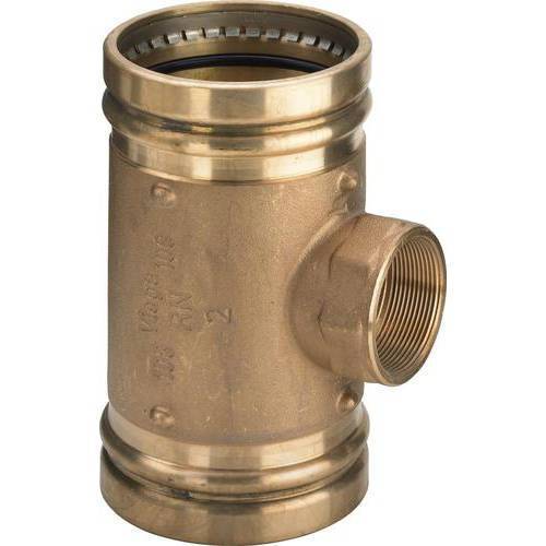 Тройник пресс Sanpress XL Viega бронза 88.9х3/4х88.9 мм ВР SC-Contur 354589