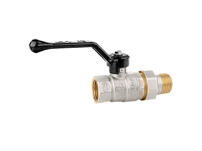 Кран шаровой латунный LD Pride 47.25.В-ГШ.Р Ду 25 Ру 40 вн-американка рычаг 47.25.В-ГШ.Р