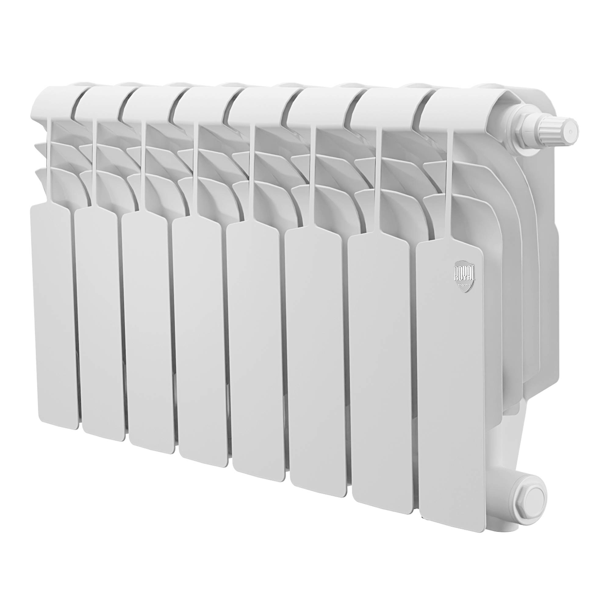 Биметаллический радиатор Royal Thermo Vittoria Super 300 VDR 7 секций нижнее подключение НС-1426039