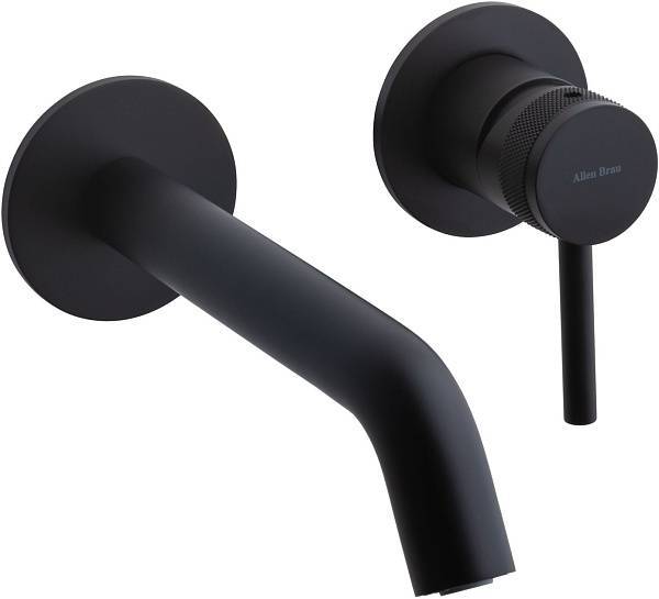 Смеситель для раковины Allen Brau Priority излив 18.4 см черный матовый 5.31030-31
