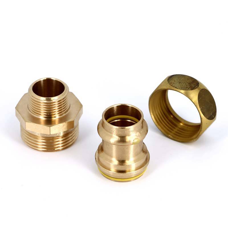 Муфта разъёмная пресс-Н бронза Viega Profipress G плоская прокладка 22x3/4 379414