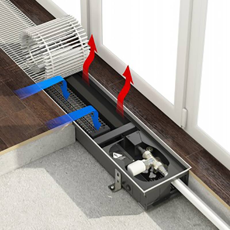 Внутрипольный конвектор Varmann Qtherm Q 230.110.2000 RR U EV1