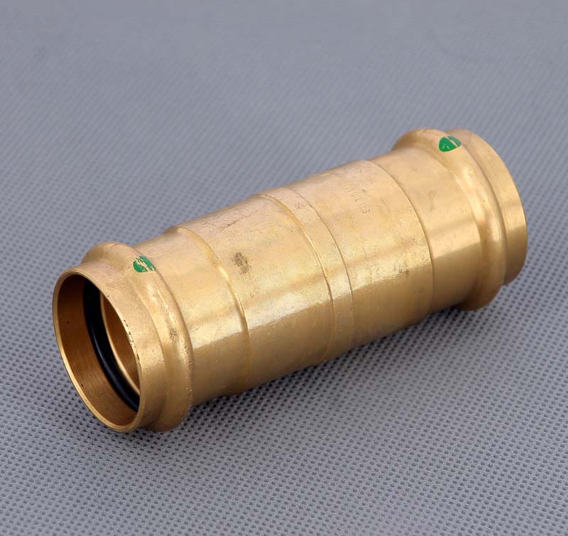 Муфта надвижная пресс Viega Sanpress 35 мм бронза 124335