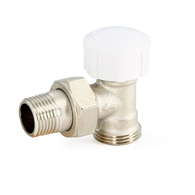 Вентиль термостатический Uni-Fitt угловой HH 1/2 x 3/4 EK никелированный 167V2300