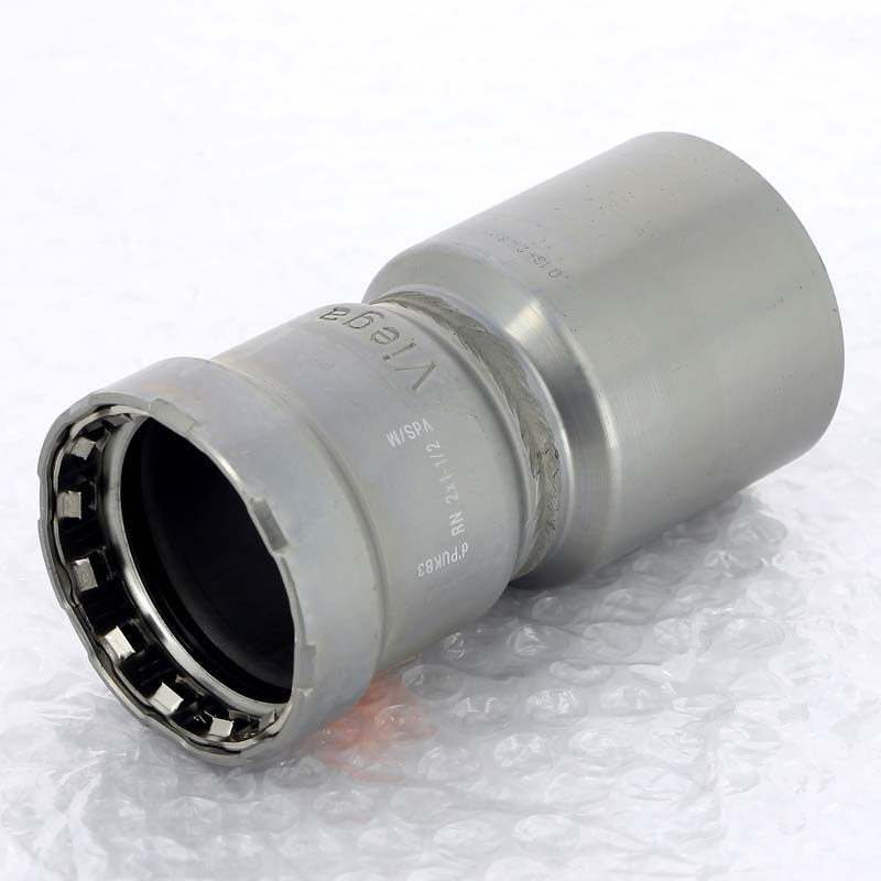 Муфта-вставка пресс Viega Megapress 2x1 1/2 оцинкованная сталь 695538