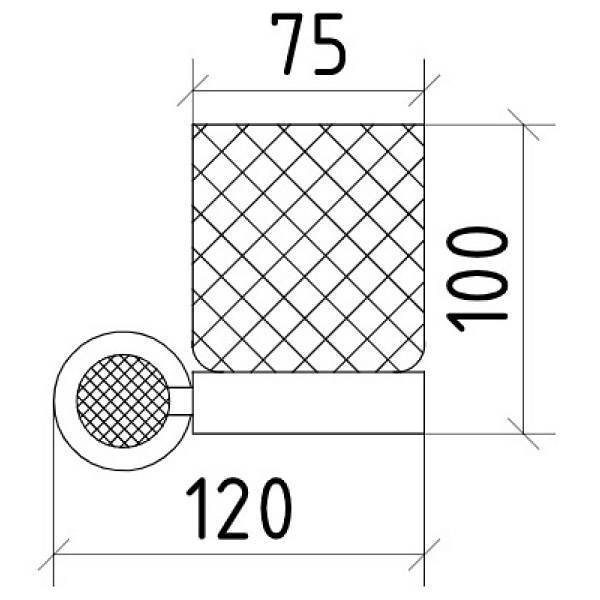 Стакан для зубных щеток подвесной Boheme Royal Cristal хром 10924-CR