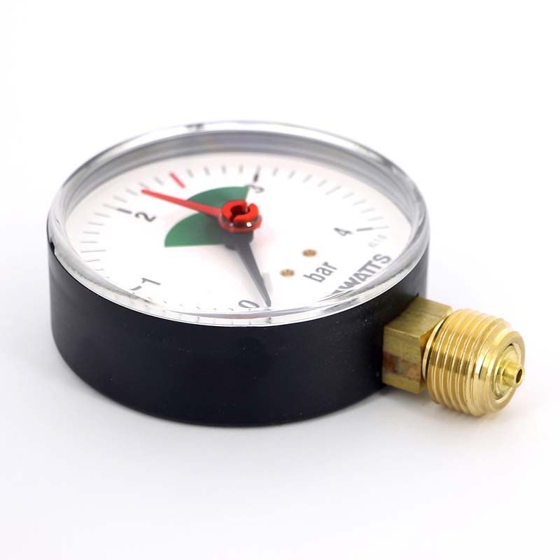 Манометр радиальный Watts F+R201 80 мм 1/2 4 бар с указателем предела 10007784