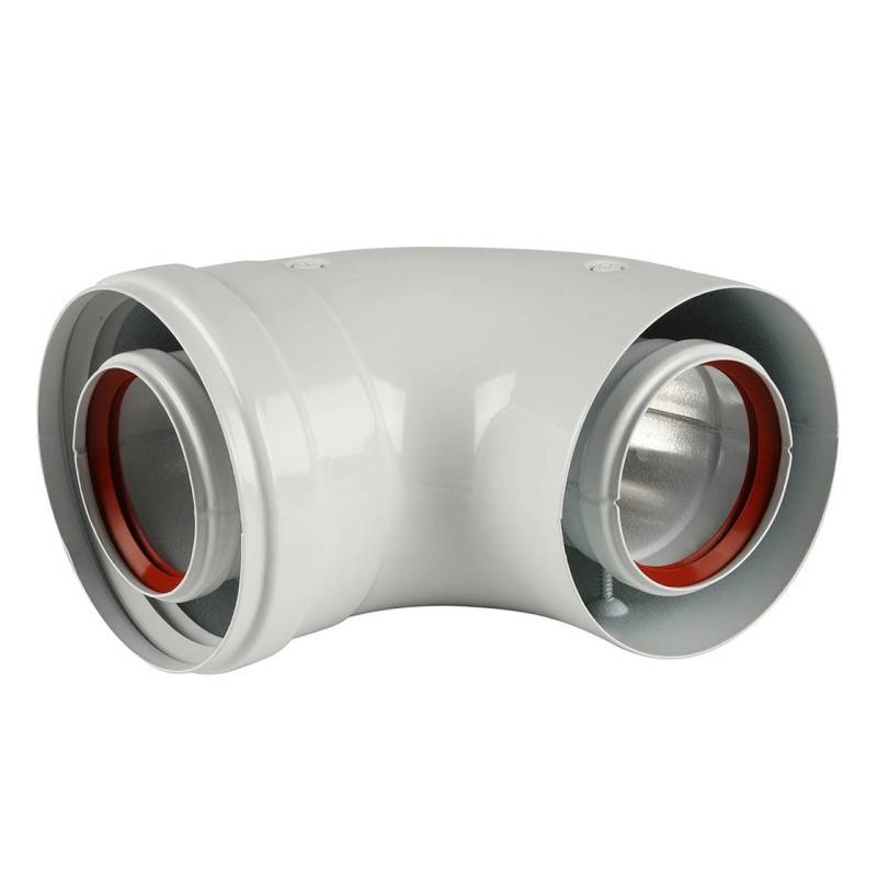 Отвод коаксиальный BAXI 60/100 мм 90° 71410142