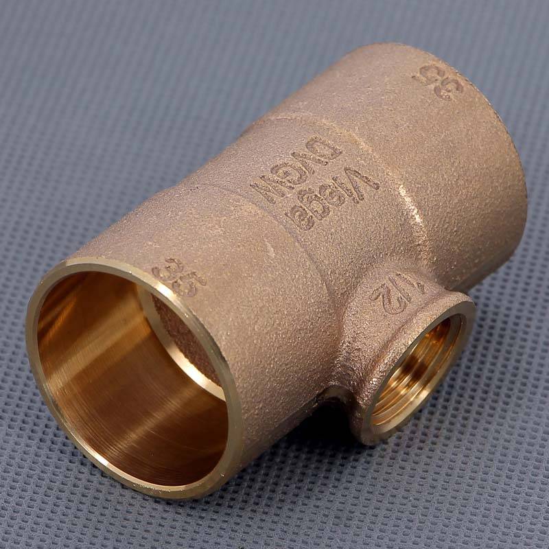 Тройник медный Viega 94130G пайка-ВР 35х1/2 152734