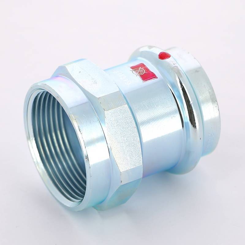 Муфта переходная пресс-В Viega Prestabo 42х1 1/2 оцинкованная сталь 642211