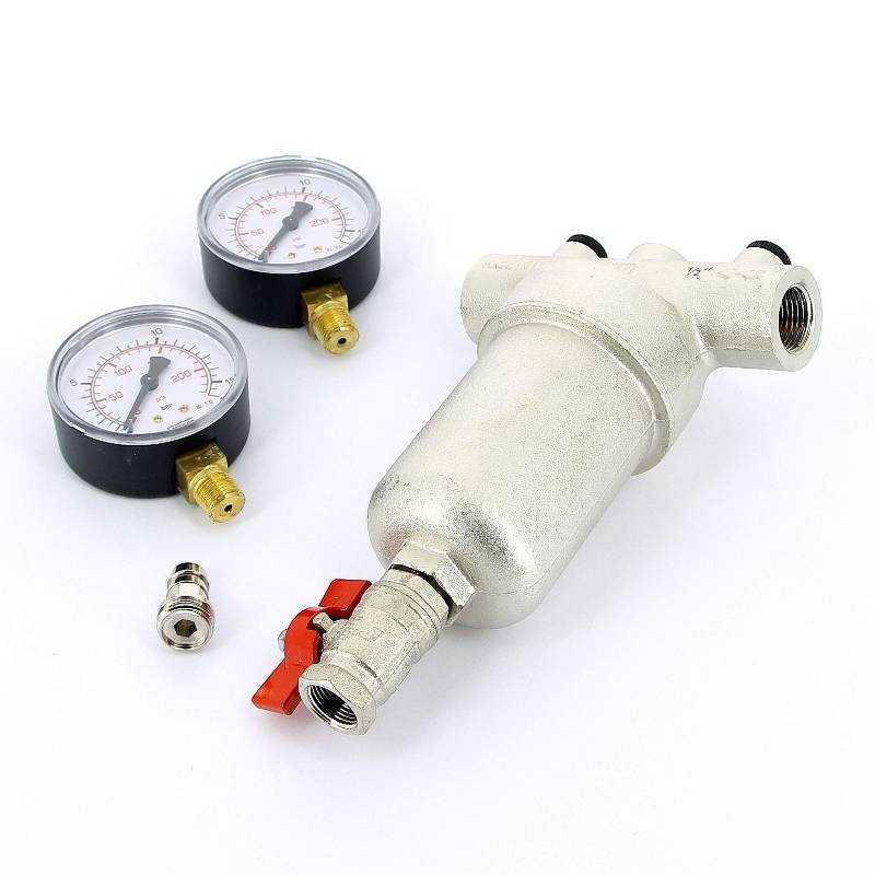 Фильтр промывной Itap 189 с двумя манометрами 1/2 189 1/2