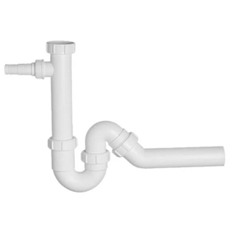 Сифон McAlpine трубный P/S-образный 1 1/2 x 40 мм с адаптером для бытовой техники MRSK6