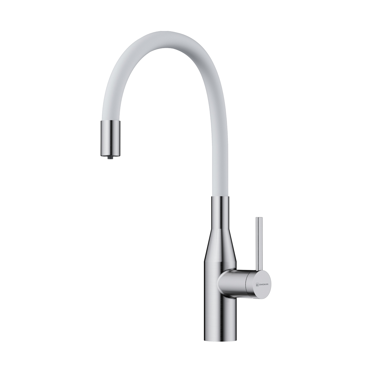 Смеситель для кухни Omoikiri Yatomi 2 Plus BN-WH с гибким изливом и подключением фильтра 4994345