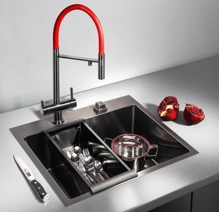 Коландер Omoikiri CO-02-GM нержавеющая сталь цвет вороненая сталь 4999004