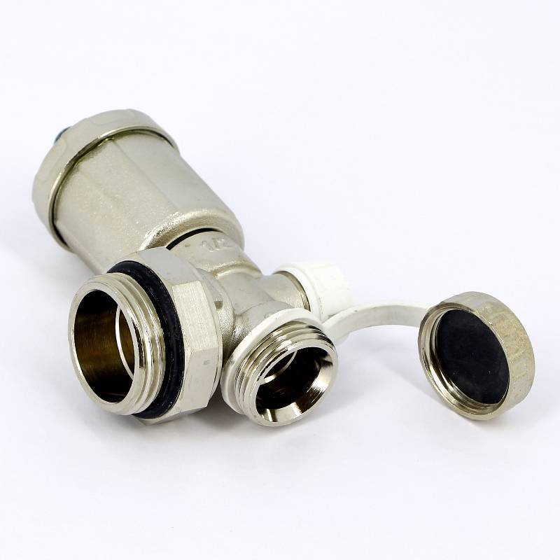 Дренажная группа Uni-Fitt 1 с автоматическим воздухоотводчиком никелированная 460A4000