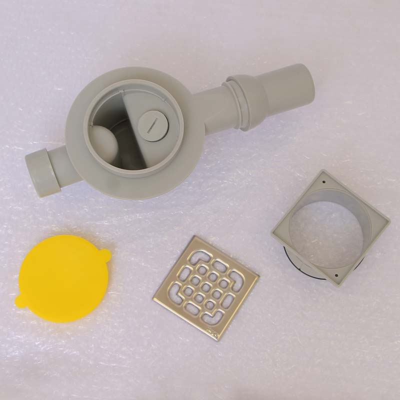 Трап Viega Advantix 100x100 мм горизонтальный выпуск 50 мм нержавеющая сталь 556907