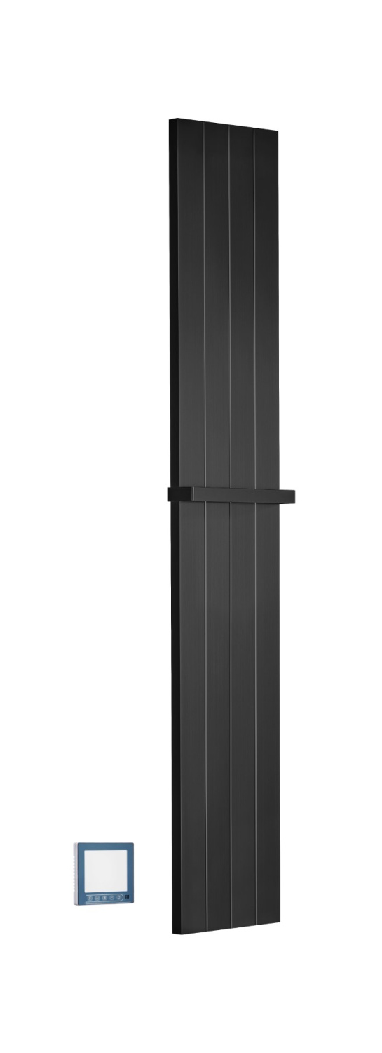Полотенцесушитель электрический Boheme Flat 25x150 см скрытое подключение черный 725-B