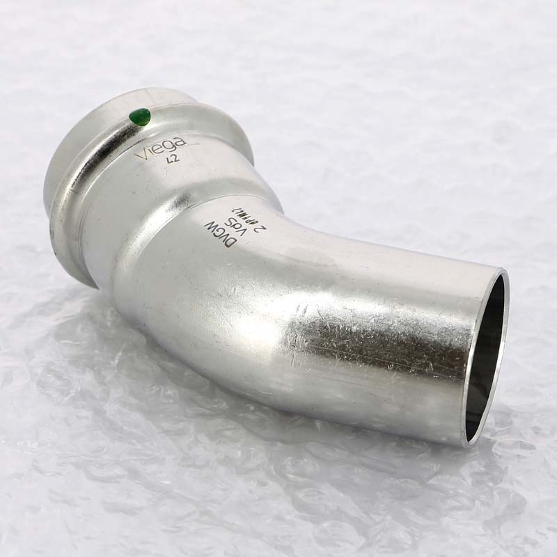 Угол-вставка пресс 45° Viega Sanpress Inox 42 мм 435431