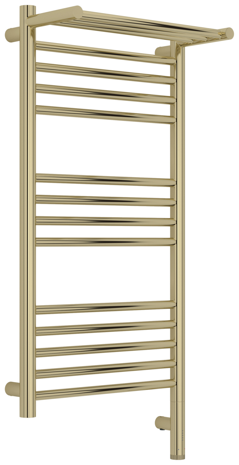 Полотенцесушитель электрический Сунержа Богема 3.1 с 1 полкой 40х80 см правое подключение шампань глянец 020-6007-8040