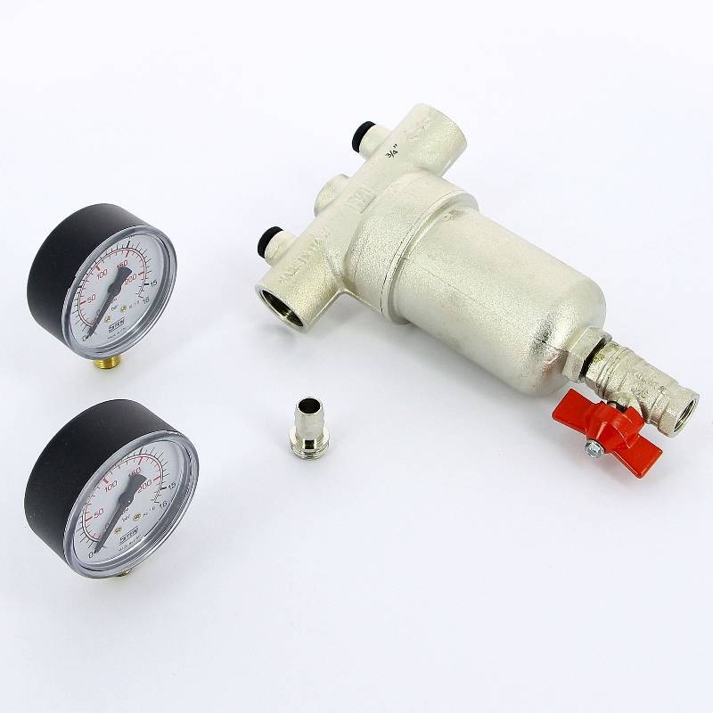 Фильтр промывной Itap 189 с двумя манометрами 3/4 189 3/4