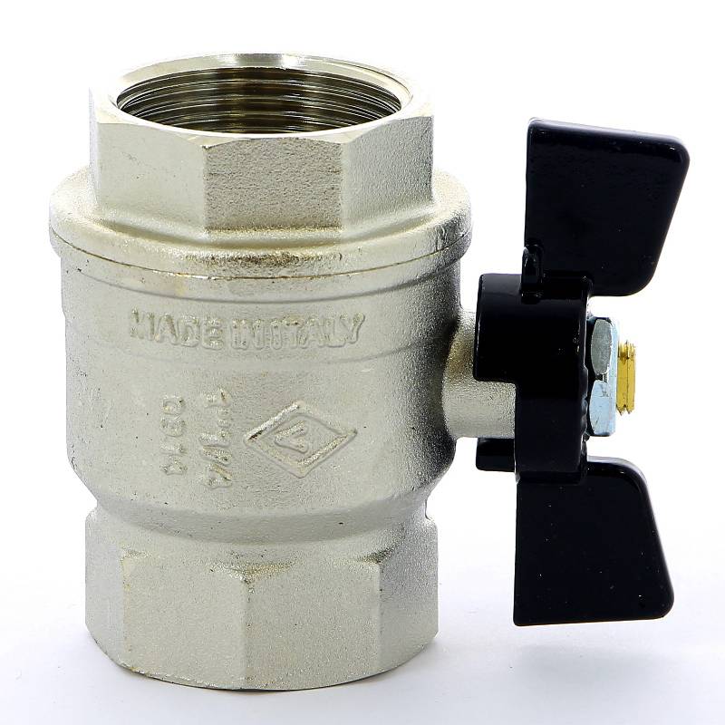 Кран шаровой Bugatti New Jersey 1 1/4 ВР-ВР бабочка 09120007