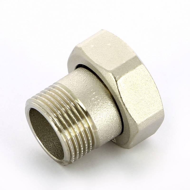 Соединение с накидной гайкой НВ Uni-Fitt 3/4 x 1 никелированное с плоской прокладкой 624N3400