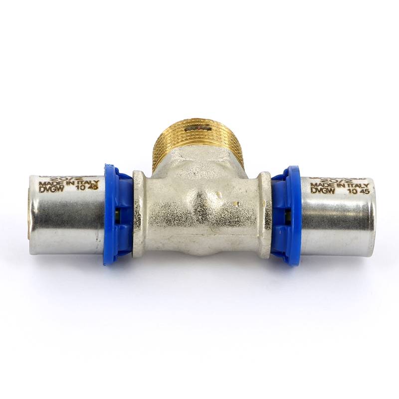 Тройник пресс с наружной резьбой EMMETI 20х3/4х20 28101415