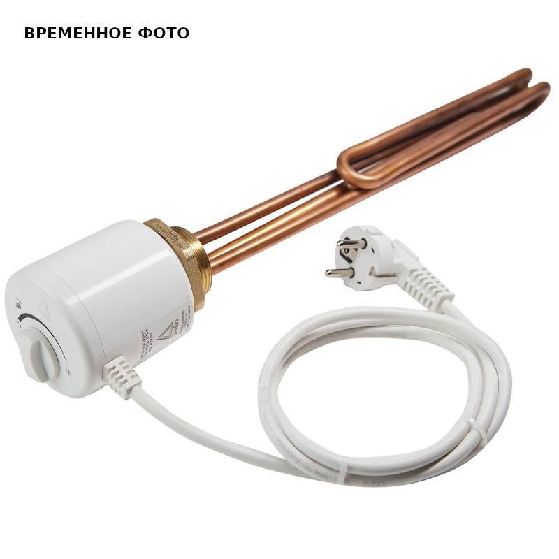 ТЭН Uni-Fitt Stinox F 6 кВт 1 1/2 дюйма с термостатом медный 450 мм 801C6600