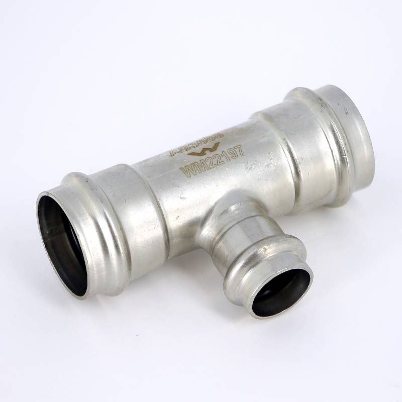 Тройник пресс IBP B Press Inox 35х22х35 мм нержавеющая сталь PS5130 0352235