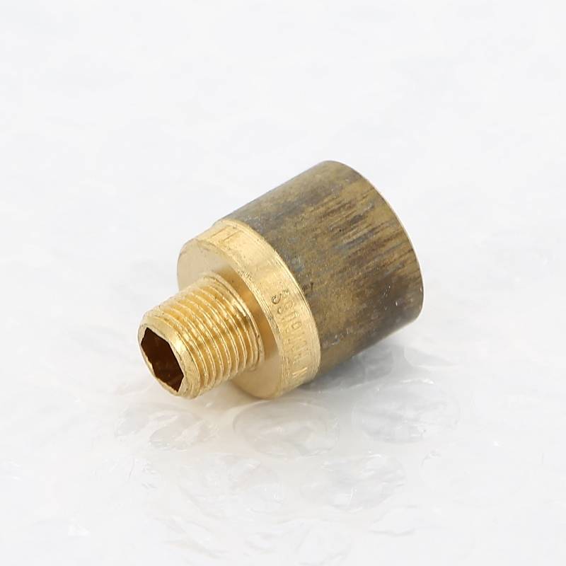 Переходник круглый Viega 1/8 x 1/4 дюйма НВ бронза 441128