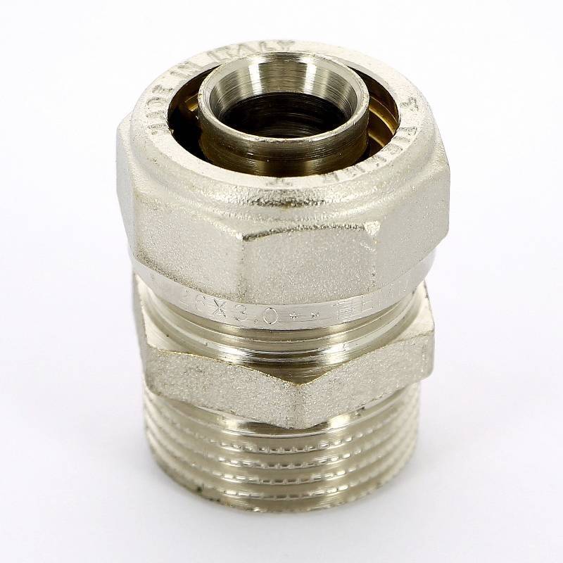 Муфта обжимная Tiemme никелированная 26х1 НР 1600015