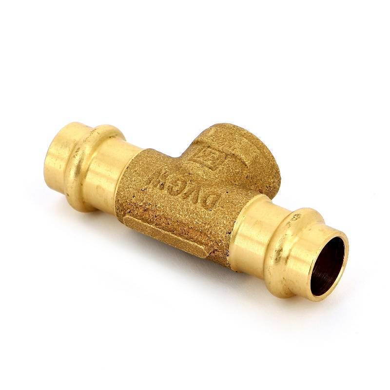 Тройник пресс-В IBP B-Press 15x1/2x15 мм бронза P4130G01504015