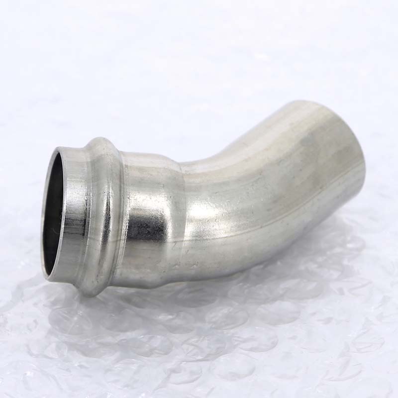 Угол-вставка 45° пресс Viega Sanpress Inox 28 мм нержавеющая сталь 435417