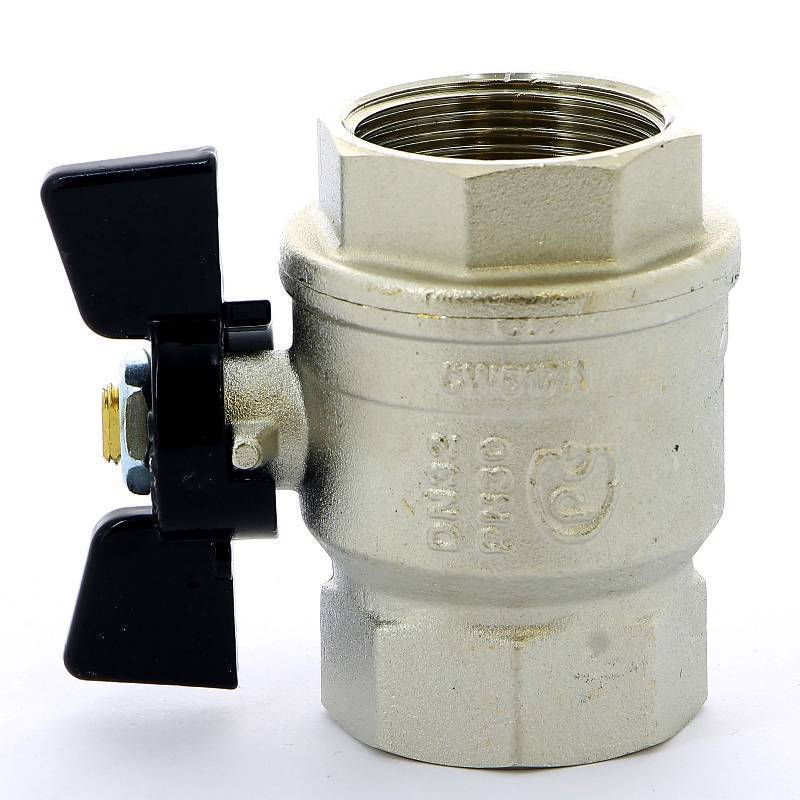 Кран шаровой Bugatti New Jersey 1 1/4 ВР-ВР бабочка 09120007