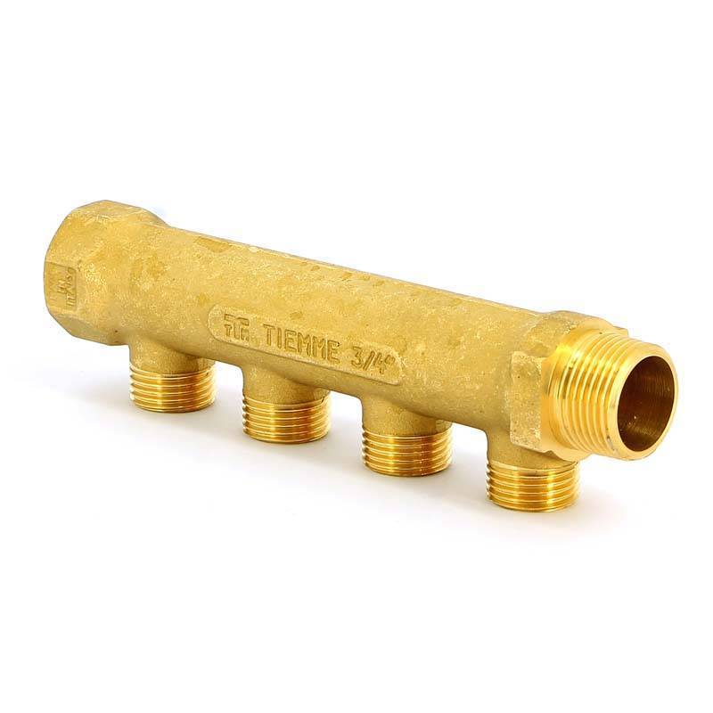 Коллектор TIEMME 3/4 НВ 4 выхода 1/2 Н 36 мм 1910001