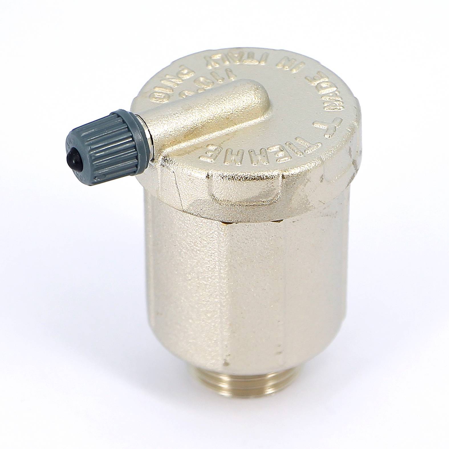 Воздухоотводчик автоматический Tiemme 1/2 боковой выпуск никелированный 1980004