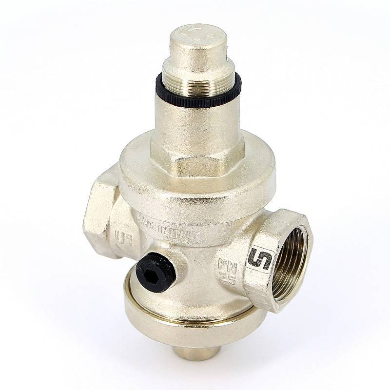 Редуктор давления UNI-FITT ВВ 1 никелированный под аксиальный манометр 204N4140