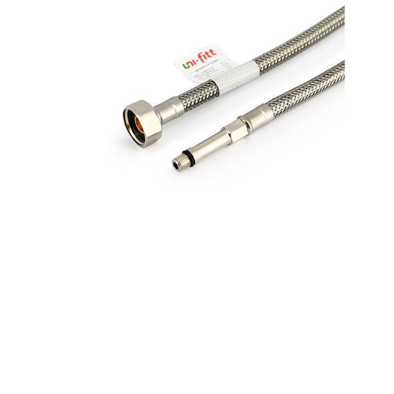 Гибкая подводка для смесителя Uni-Fitt M8x1-1/2 60 см удлиненный штуцер 503S2706