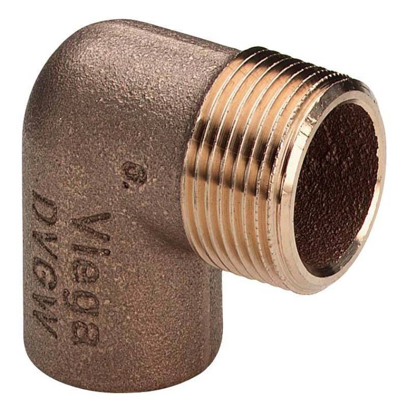 Угол 90° бронзовый Viega пайка-НР 12х1/2 108687
