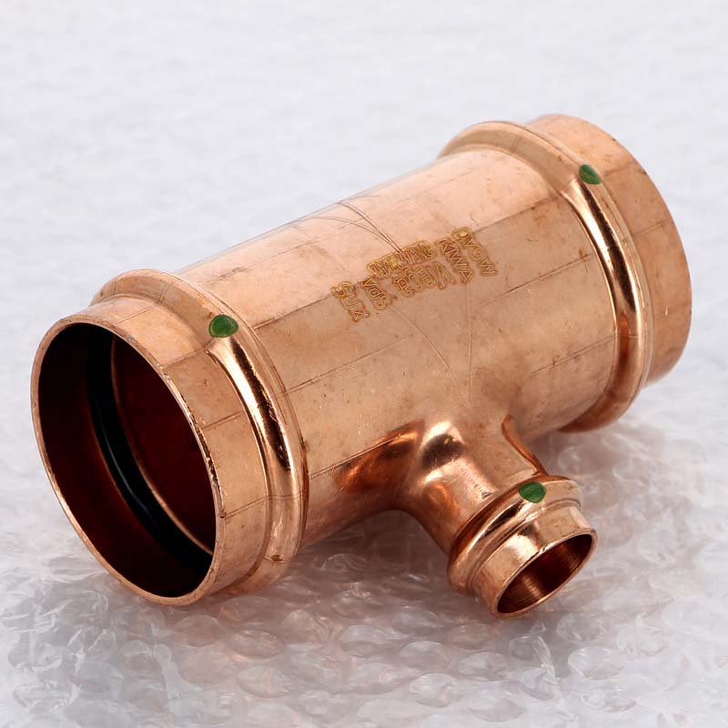 Тройник пресс медный Viega Profipress 54x22x54 мм 324919