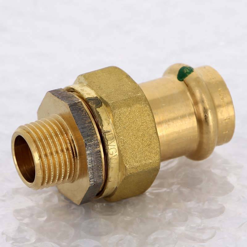 Муфта разъёмная пресс-Н бронза Viega Sanpress 22x1/2 142674