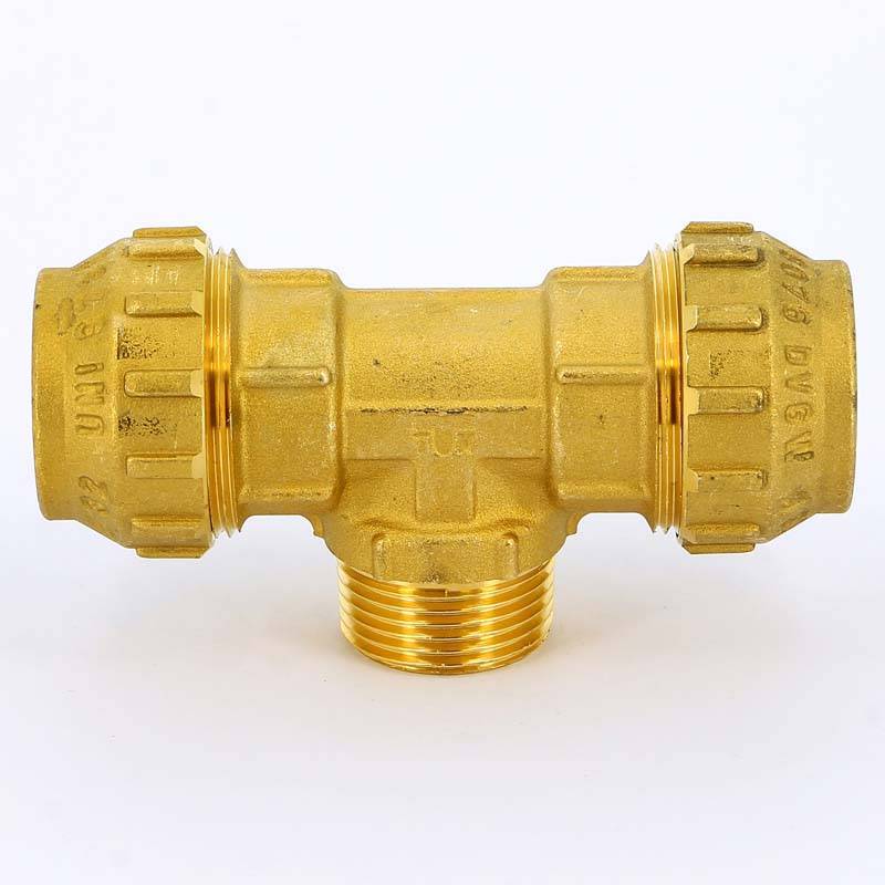 Тройник обжимной с наружной резьбой Tiemme 32х1х32 3400167