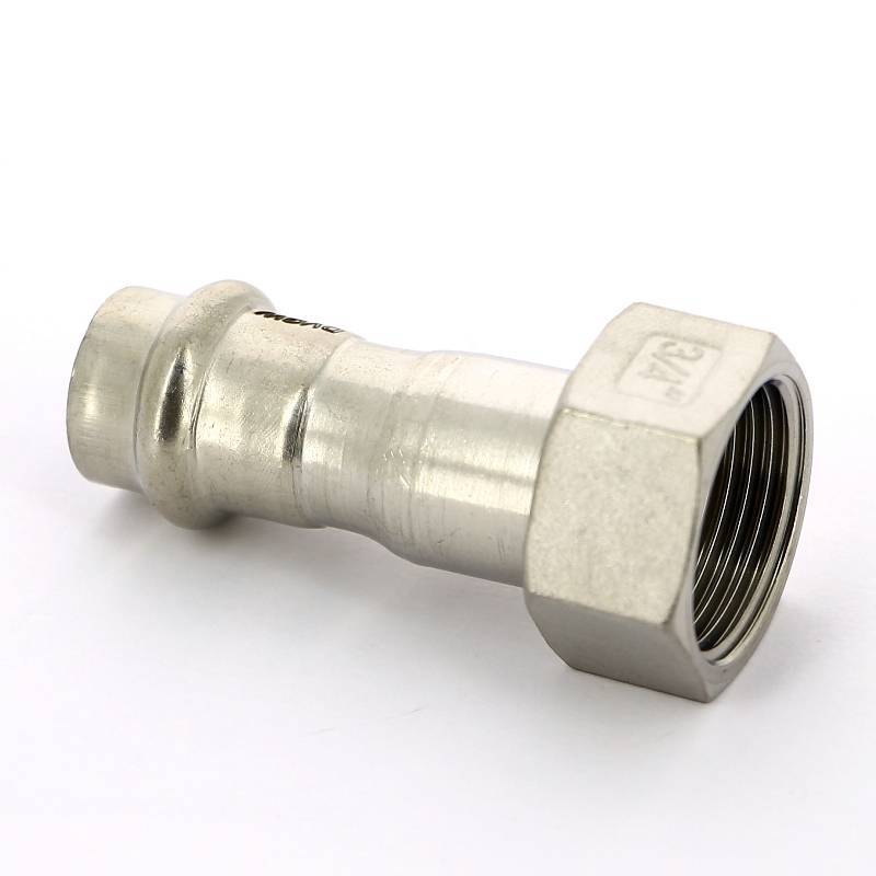 Муфта пресс IBP >B< Press Inox нержавеющая сталь с накидной гайкой 15x3/4 PS4355 0150600