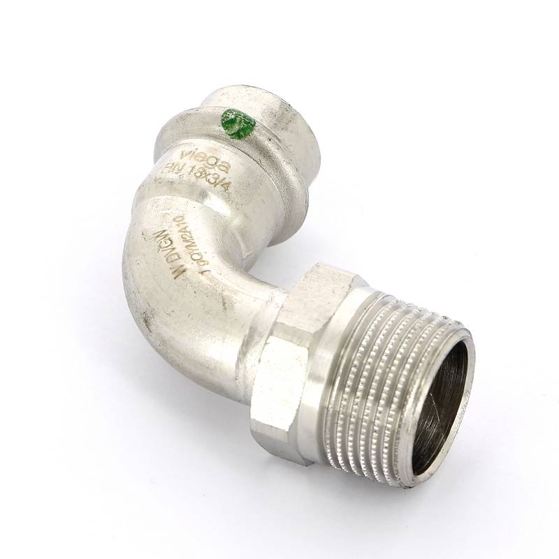 Угол пресс-Н нержавеющая сталь Viega Sanpress Inox 18x3/4 436919