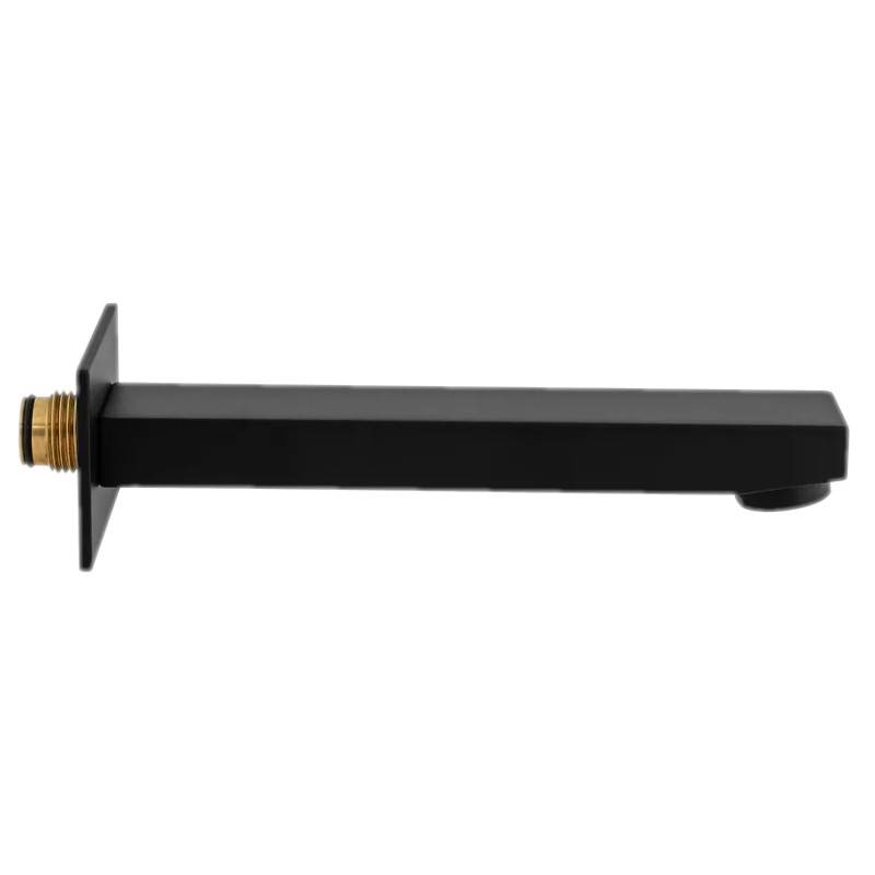 Излив для ванны Remer Qubika 18 см черный матовый 91QNO