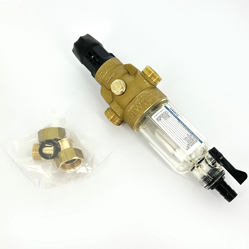 Фильтр промывной Protector mini HWS 1/2 100 мкм для х/в, пластик. колба